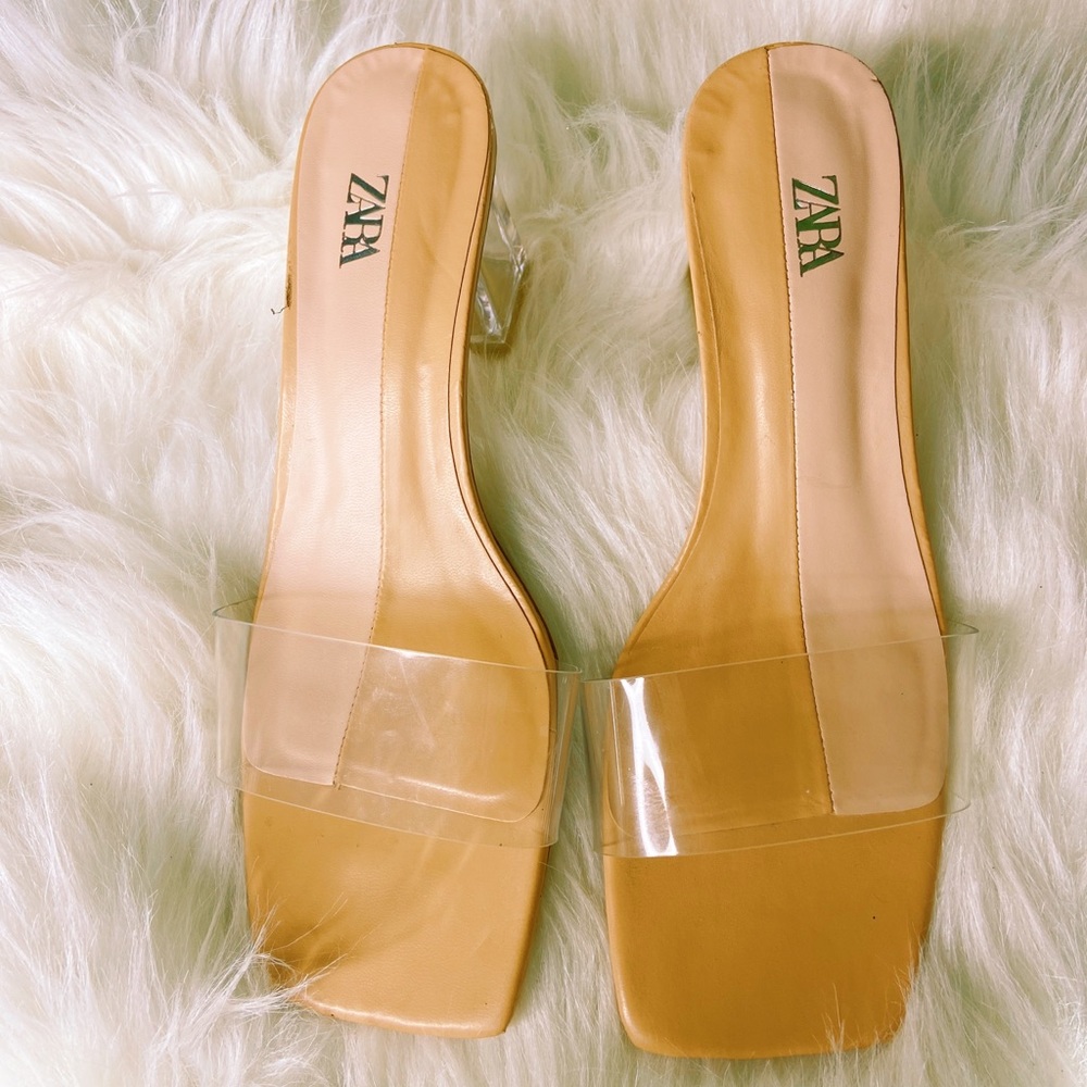 Zara Clear Mules